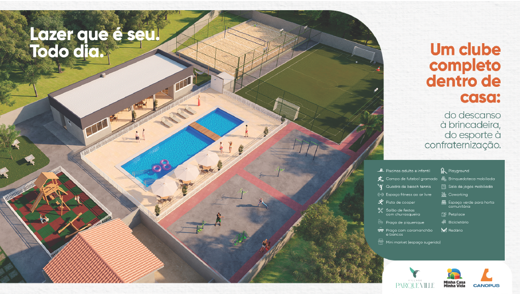 Área de lazer do condomínio