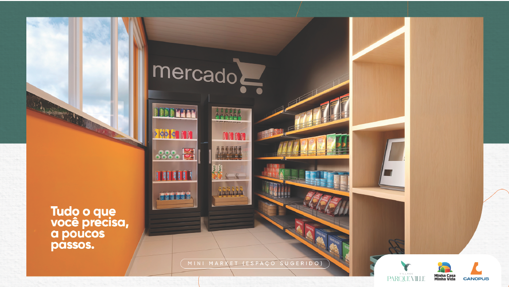 Mini mercado do condomínio